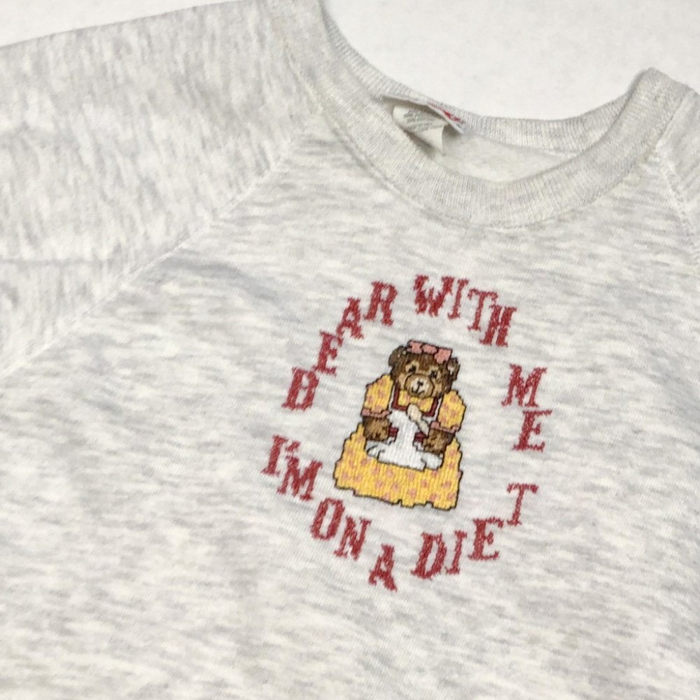 Bear  Diet- Bassett & Walker Vintage Sweater Gray